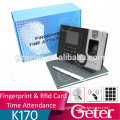 tcp/ip Fingerprint Attendance Time clock with build in Id card reader JTL K170